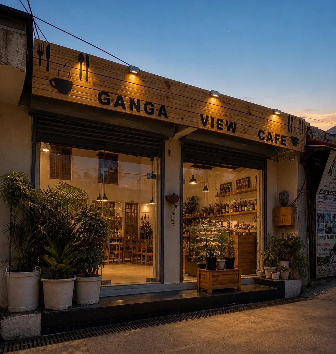 About Ganga View Cafe Rishikesh riverside story