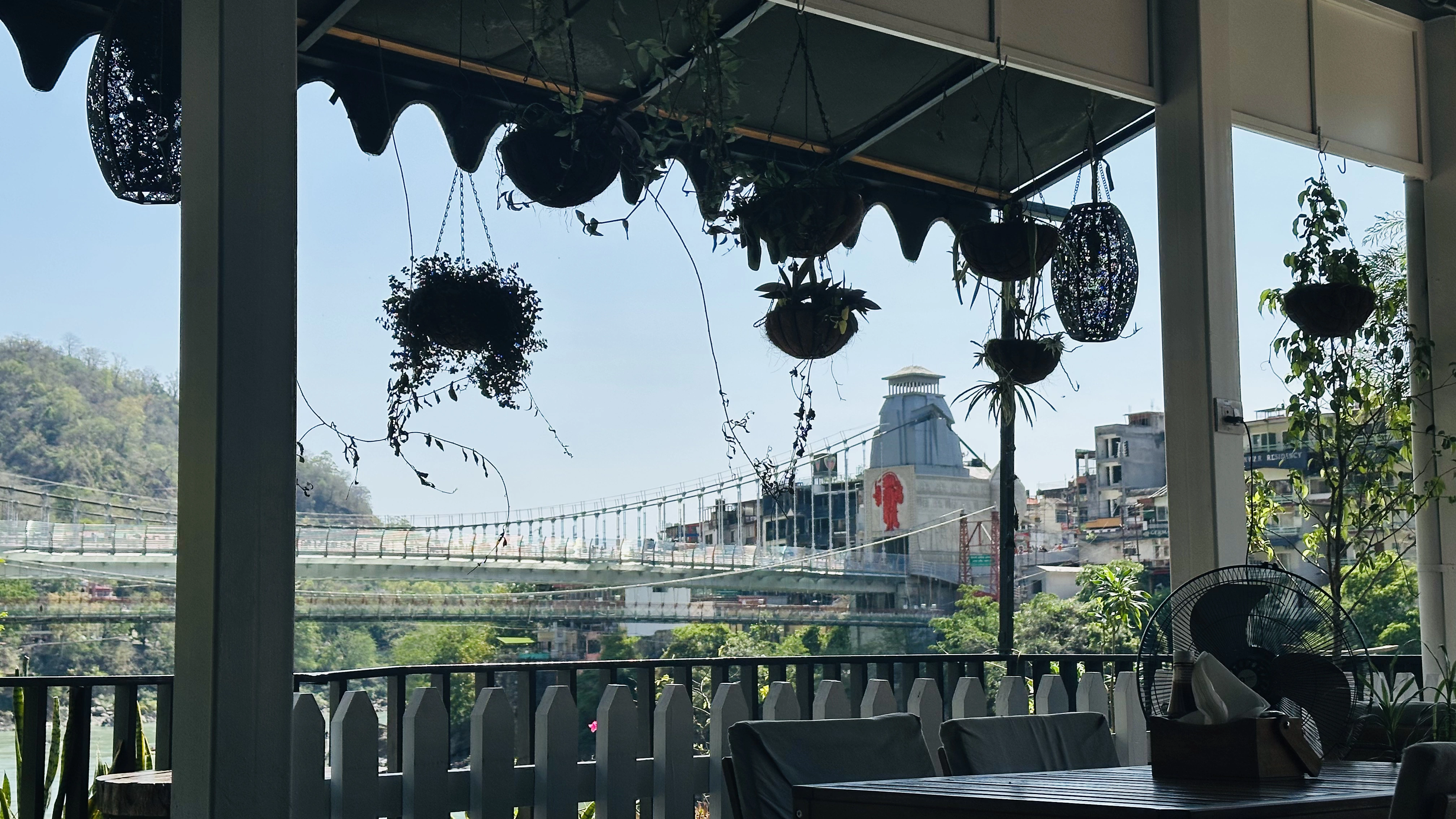 Balcony gangaview cafe Rishikesh