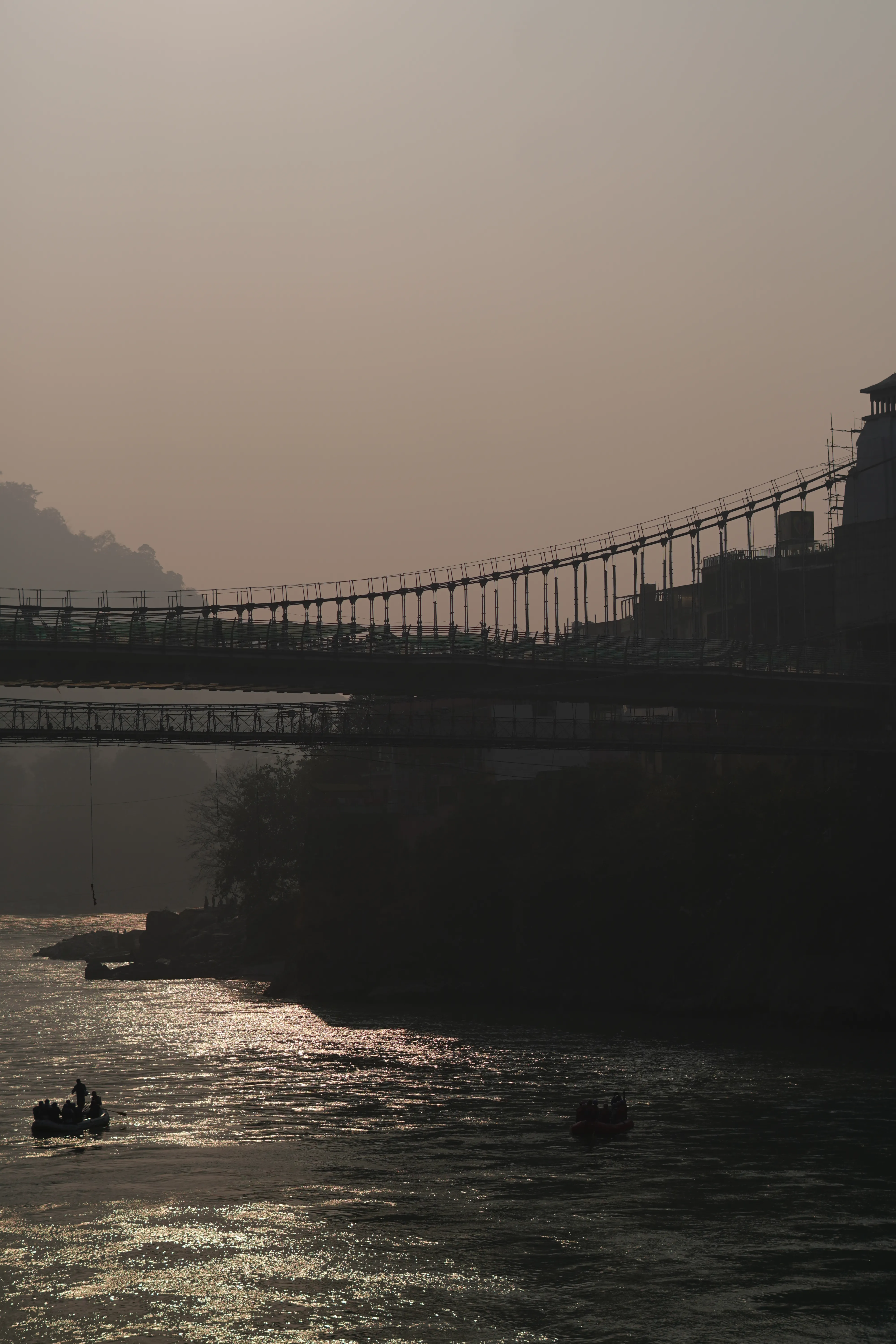 Himalayan Evening view from cafe Rishikesh