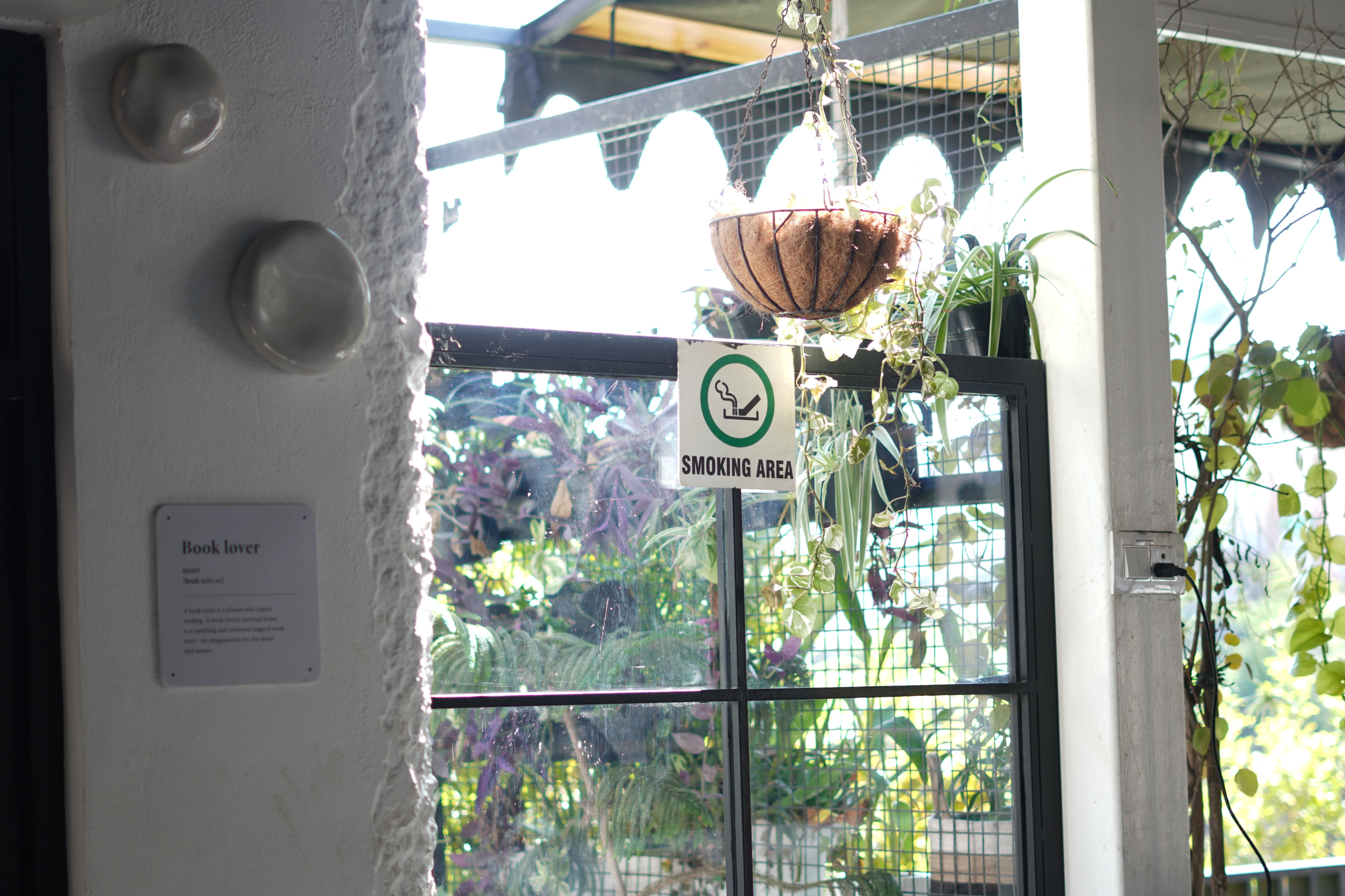 Smoking Area gangaview cafe Rishikesh