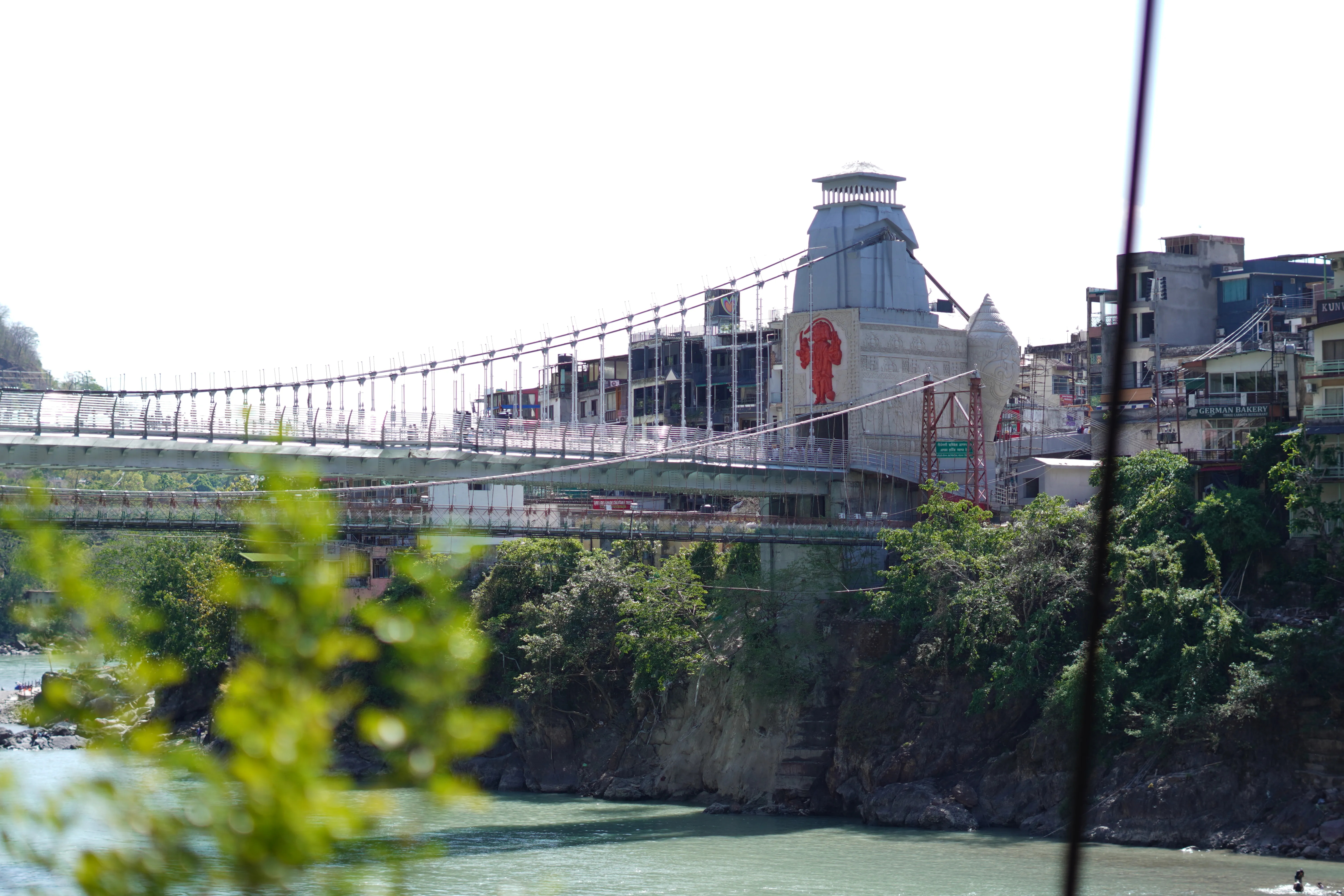 Himalayan Mornings view from cafe Rishikesh