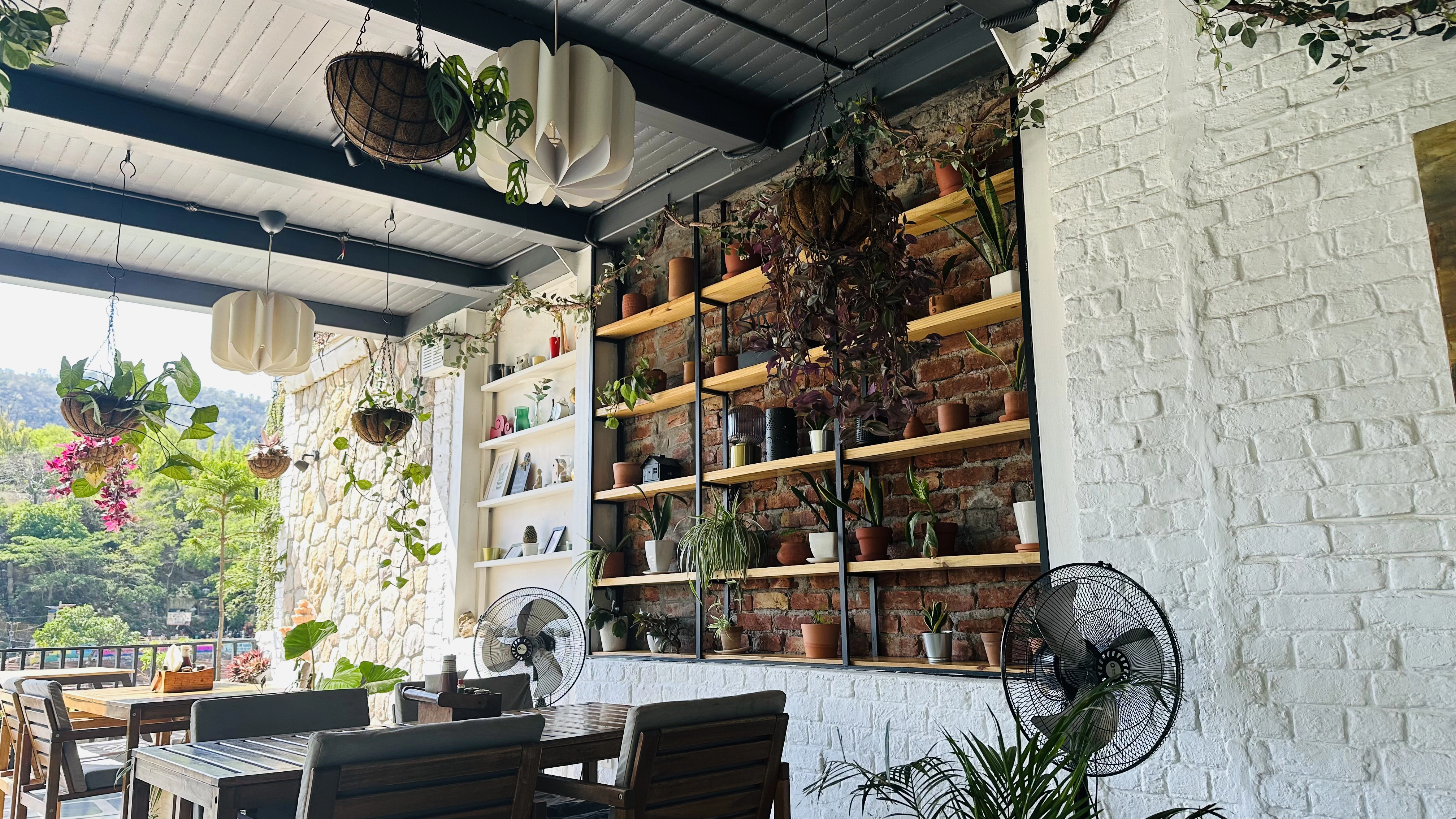 Interior Wall gangaview cafe Rishikesh